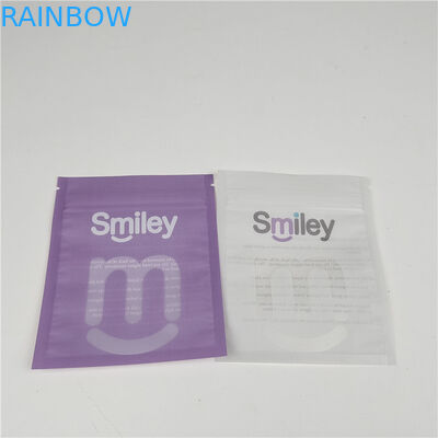 Alineación de dientes limpios Bolsas de plástico selladas de tres lados Mylar Embalaje a prueba de fugas y a prueba de humedad