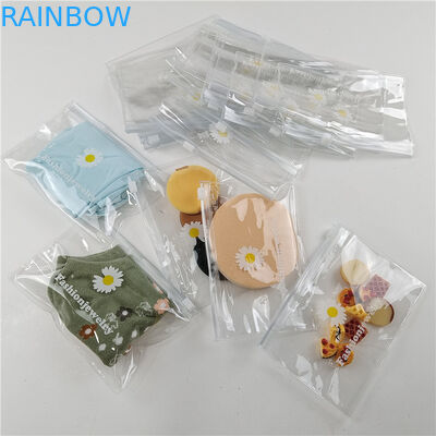 Bolsa de embalaje de plástico de material PE de alta transparencia para Comestic con tamaño y color personalizados