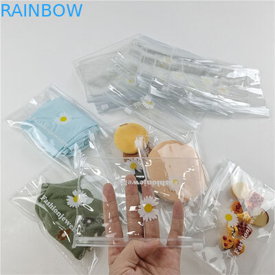 Bolsa de embalaje de plástico de material PE de alta transparencia para Comestic con tamaño y color personalizados