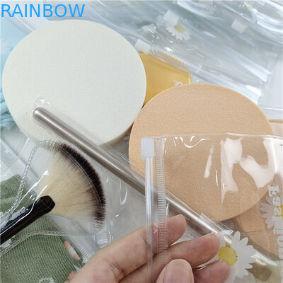 Bolsa de embalaje de plástico de material PE de alta transparencia para Comestic con tamaño y color personalizados