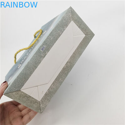 Más vendido Reciclables Logotipo respetuoso con el medio ambiente Bolsa de papel de compras impresa Embalaje Blanco 110 gramos Reutilizable