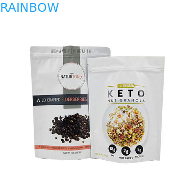 Efecto de color Bolsas de té acabadas brillantes o opacas Embalaje en bolsas de pie reselables