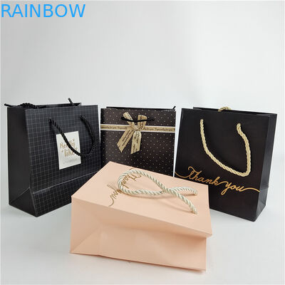 Impresión digital personalizada de alta calidad Logotipo Impreso Bolsa de papel para compras Embalaje Blanco 110 gramos Reutilizable