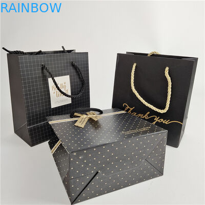 Impresión digital personalizada de alta calidad Logotipo Impreso Bolsa de papel para compras Embalaje Blanco 110 gramos Reutilizable