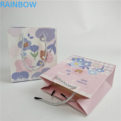 Aseguramiento de la calidad promocional Impresión digital personalizada Logotipo Impreso Bolsas de papel para compras Embalaje