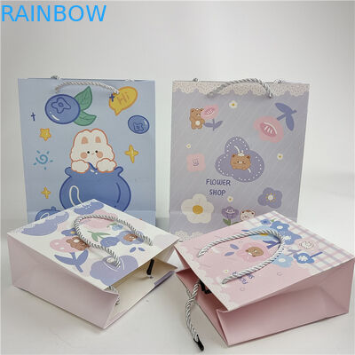 Aseguramiento de la calidad promocional Impresión digital personalizada Logotipo Impreso Bolsas de papel para compras Embalaje