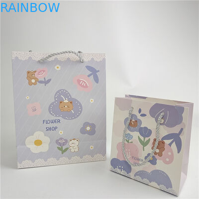 Aseguramiento de la calidad promocional Impresión digital personalizada Logotipo Impreso Bolsas de papel para compras Embalaje