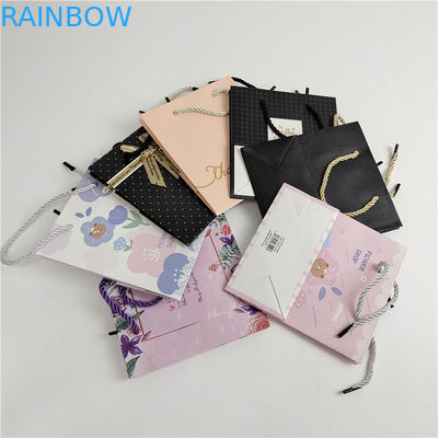 Más reciente aceptado hasta 10 colores Disponible Impresión digital personalizada Logotipo Impreso Bolsa de papel para compras Embalaje