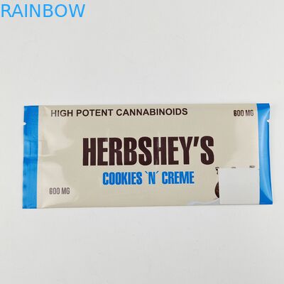 Amigable con el medio ambiente A prueba de olor y humedad a prueba de papel Kraft de vuelta Bolsa de embalaje sellada para barra de nutrición