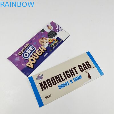 Envases de papel de aluminio ecológicos Impresos a medida Bolsas para levantarse en pie Barras energéticas de chocolate Galletas Embalaje de bocadillos