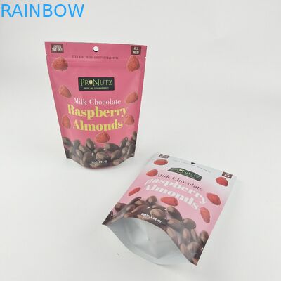 Logotipo privado personalizado Cerradura de plástico de pie Cerradura de cerradura de cerradura Bolsas de embalaje Embalajes Comestibles Galletas