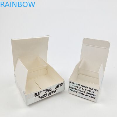 Envases de caja de exhibición de cartón blanco