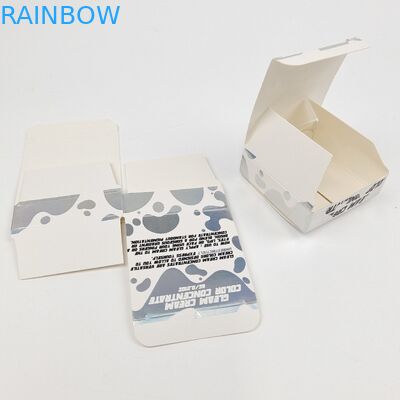 Envases de caja de exhibición de cartón blanco
