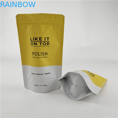 Diseño de tamaño personalizado Bolso de pie con grabado de cremallera / Bolso de embalaje impreso digital