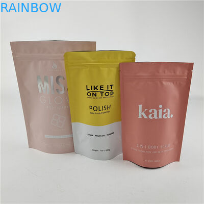 Diseño de tamaño personalizado Bolso de pie con grabado de cremallera / Bolso de embalaje impreso digital