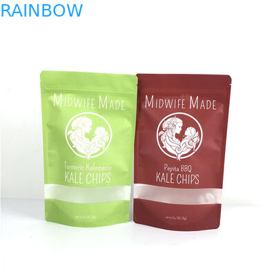 Embalaje de alimentos Bolsas planas de plástico con cremallera Bolsas de papel de aluminio con cremallera