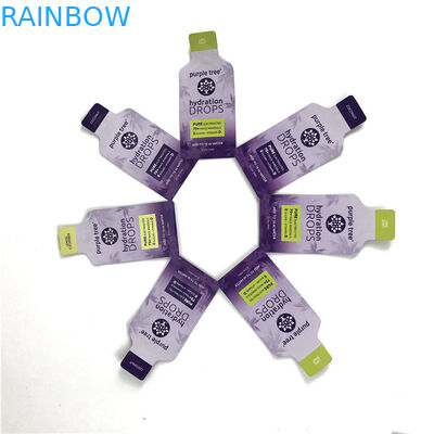 10 colores personalizados de papel de aluminio de mat stand up bolso ziplock bolsa de bolso para alimentos