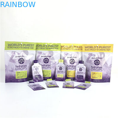 10 colores personalizados de papel de aluminio de mat stand up bolso ziplock bolsa de bolso para alimentos