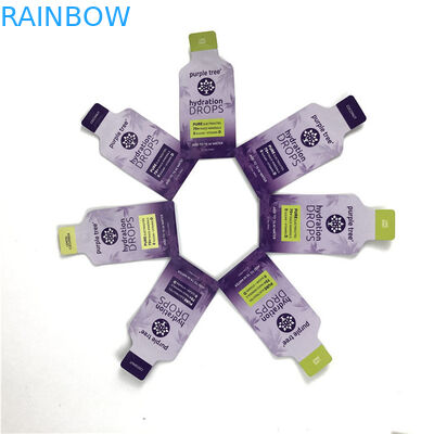 Logotipo caliente personalizado acabado brillante Tamaño y diseño personalizados Necesidades de papel de aluminio Mylar Doypack