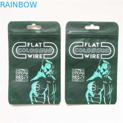 Promoción garantía de calidad reciclable bolsa de embalaje Mylar sellada de tres lados con cremallera diseño de tamaño personalizado