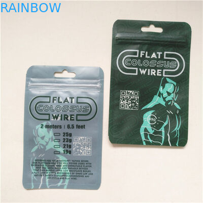 Promoción garantía de calidad reciclable bolsa de embalaje Mylar sellada de tres lados con cremallera diseño de tamaño personalizado