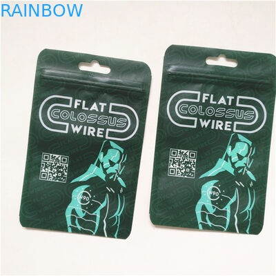 Promoción garantía de calidad reciclable bolsa de embalaje Mylar sellada de tres lados con cremallera diseño de tamaño personalizado