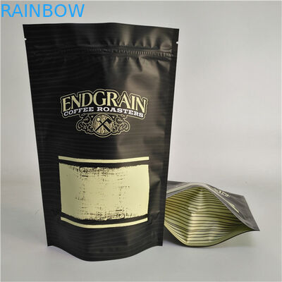 Almacenamiento Logotipo personalizado Impreso Bolsa de cremallera de plástico de rebloqueable Bolsa de café de sello de alimentos