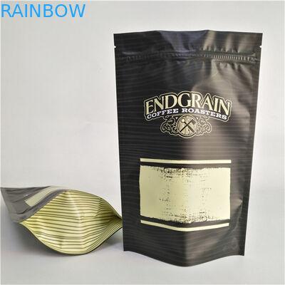 Almacenamiento Logotipo personalizado Impreso Bolsa de cremallera de plástico de rebloqueable Bolsa de café de sello de alimentos