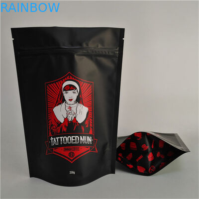 Bolsa Stand Up de Tamaño Personalizado con Cremallera Acabado Mate de Papel de Aluminio Mylar Doypack