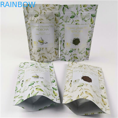 Embalaje de moda Logotipo personalizado Impreso Aceptado hasta 10 colores Disponible Bolsa de té de papel plástico