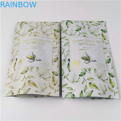 Embalaje de moda Logotipo personalizado Impreso Aceptado hasta 10 colores Disponible Bolsa de té de papel plástico