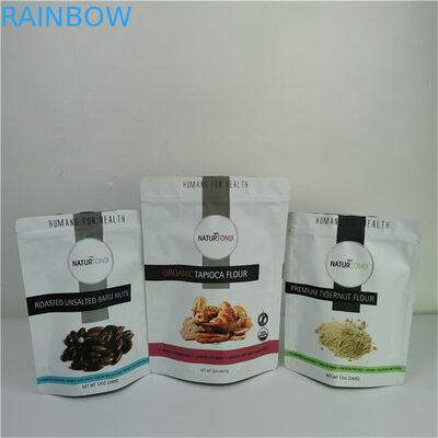 Amigable al medio ambiente Logotipo privado personalizado Embalaje de almacenamiento liso Bolsa de papel plástico para polvo