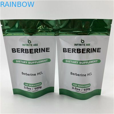 Bolsa de venta al por mayor Impreso a medida de pie Bolsa vacía de garantía de calidad Embalaje Bolsas de papel de aluminio Mylar con muesca de lágrima