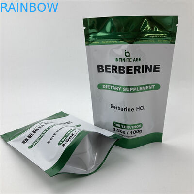 Bolsa de venta al por mayor Impreso a medida de pie Bolsa vacía de garantía de calidad Embalaje Bolsas de papel de aluminio Mylar con muesca de lágrima