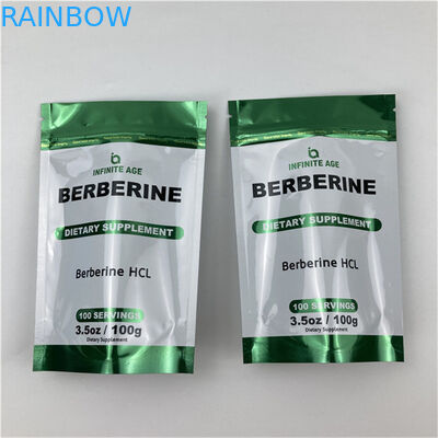 Bolsa de venta al por mayor Impreso a medida de pie Bolsa vacía de garantía de calidad Embalaje Bolsas de papel de aluminio Mylar con muesca de lágrima