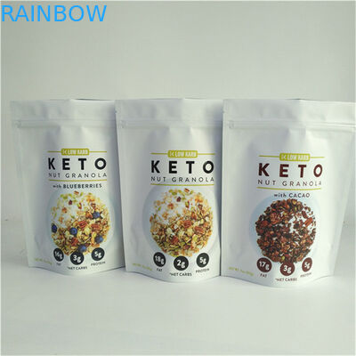 China Proveedor Impresión de diseño personalizado Tamaño y diseño personalizados Necesidades bolsas de pie con cremallera para envases de alimentos