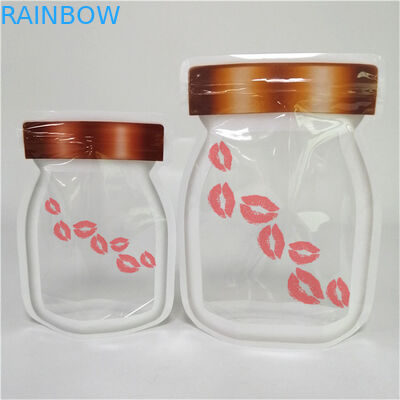 Nuevo diseño mejor vendido espesor personalizado Logotipo personalizado Impreso de pie Bolsa de cremallera Envasado de sello de plástico para alimentos