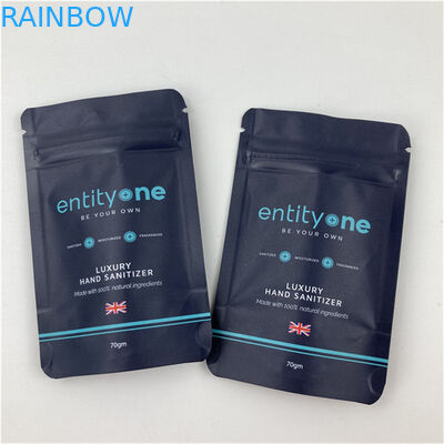 Logotipo personalizado Impreso Bolso de pie con cremallera Mat Finish Aluminio de papel alimenticio Material de grado alimenticio