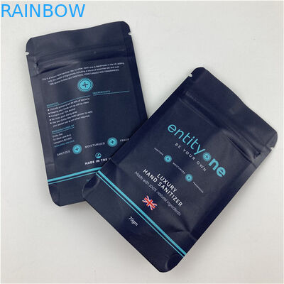 Logotipo personalizado Imprimido Bolso de pie con cremallera Matt Finish de aluminio Mylar Doypack