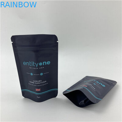 Logotipo personalizado Imprimido Bolso de pie con cremallera Matt Finish de aluminio Mylar Doypack