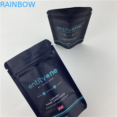 Logotipo personalizado Imprimido Bolso de pie con cremallera Matt Finish de aluminio Mylar Doypack