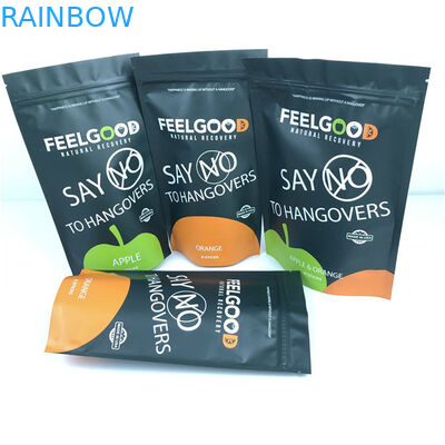 Tamaño y diseño personalizados Necesidades de papel de aluminio de pie Bolsa de cremallera a prueba de olor Impreso personalizado