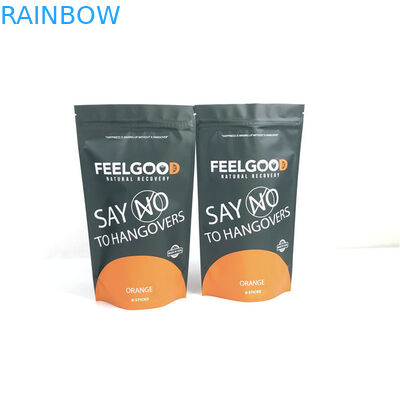 Tamaño y diseño personalizados Necesidades de papel de aluminio de pie Bolsa de cremallera a prueba de olor Impreso personalizado