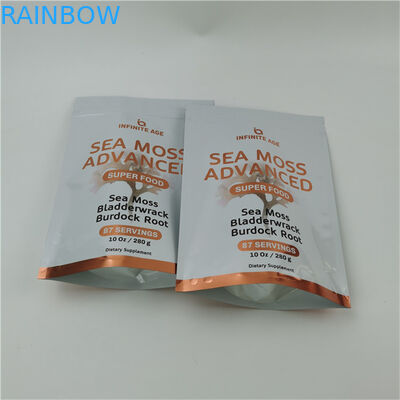 Aceptado hasta 10 colores disponibles fácil línea de lágrimas de pie bolso de bolsillo sello térmico cierre de cremallera