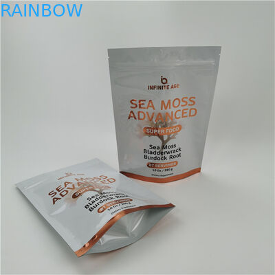 Aceptado hasta 10 colores disponibles fácil línea de lágrimas de pie bolso de bolsillo sello térmico cierre de cremallera