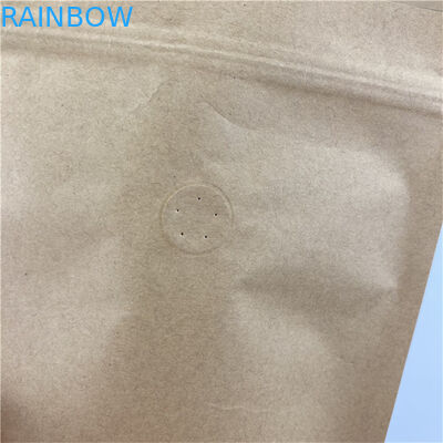 Tamaño y diseño personalizados Necesidades de impresión colorida Papel Kraft Bolsas de embalaje de alimentos para bocadillos