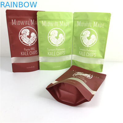 Embalaje de alimentos Impresión de grabado Mylar Doypack con ventana Eco-amigable y personalizado