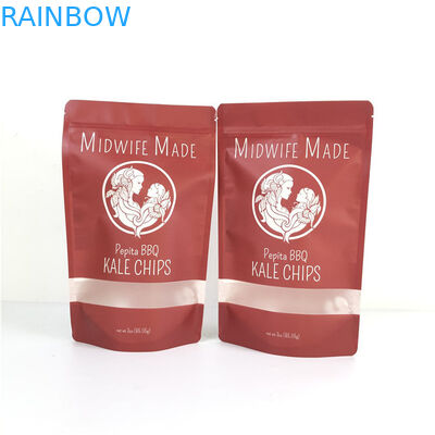 Embalaje de alimentos Impresión de grabado Mylar Doypack con ventana Eco-amigable y personalizado