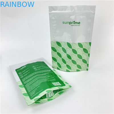 Matte PET/PE Zipper Food Doypack con el logotipo personalizado aceptado