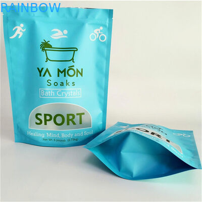 Proof Leak Matt Finish Mylar Doypack con ventanas de tamaño personalizado y necesidades de diseño